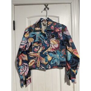 Sandy Starkman Artsy Floral Jacket Size XS